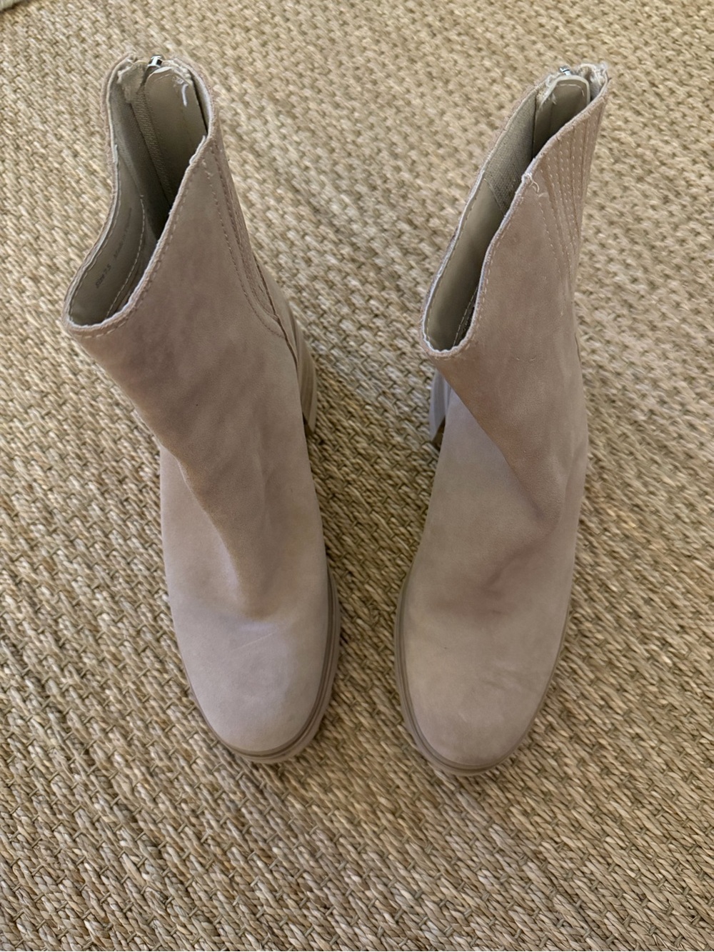 Dolce Vita Taupe Suede Ankle Boots